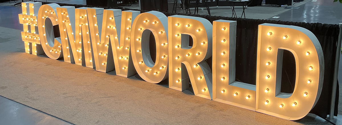 Sign at Content Marketing World 2024