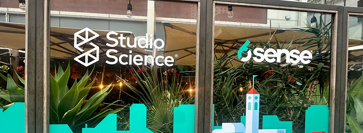 Studio Science and 6sense window art at Dreamforce 24 in San Francisco