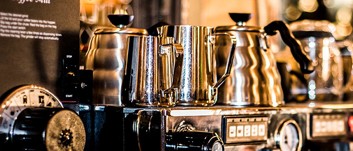 Coffee machine and equipment.