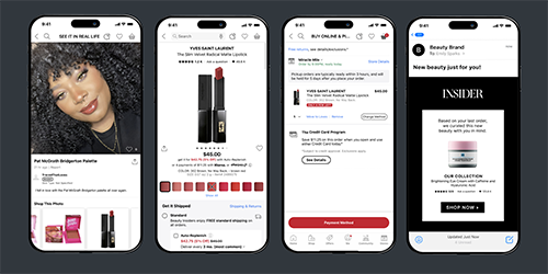 Mobile apps showing J.P. Morgan's partnership with Sephora.